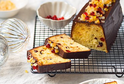 Bishop's Bread with Candied Fruit and Chocolate