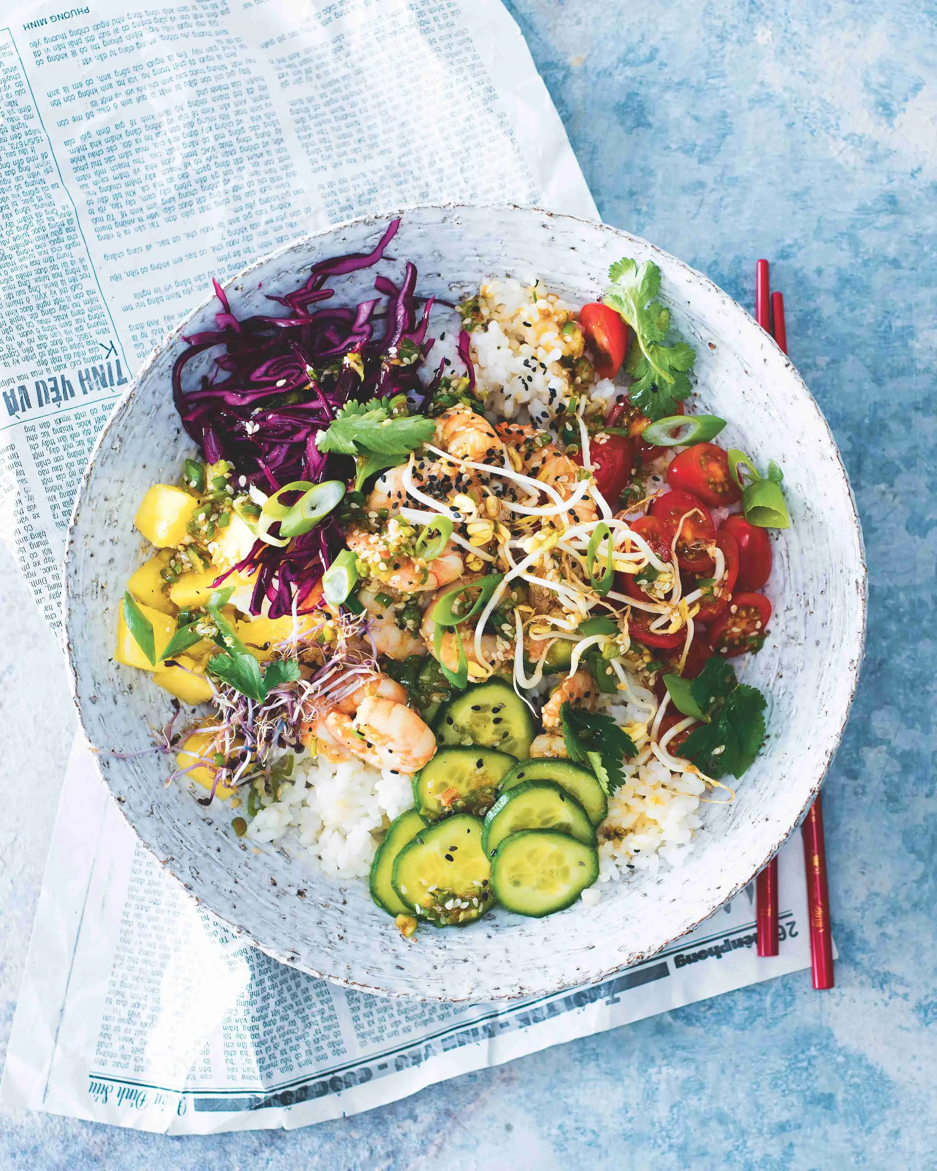 Poke Bowl with Prawns