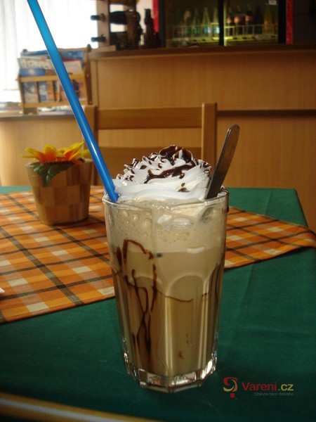 Easy Iced Coffee with Ice Cream and Cream