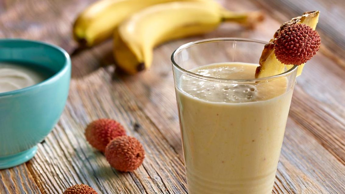 Osvěžující smoothie s liči a ananasem