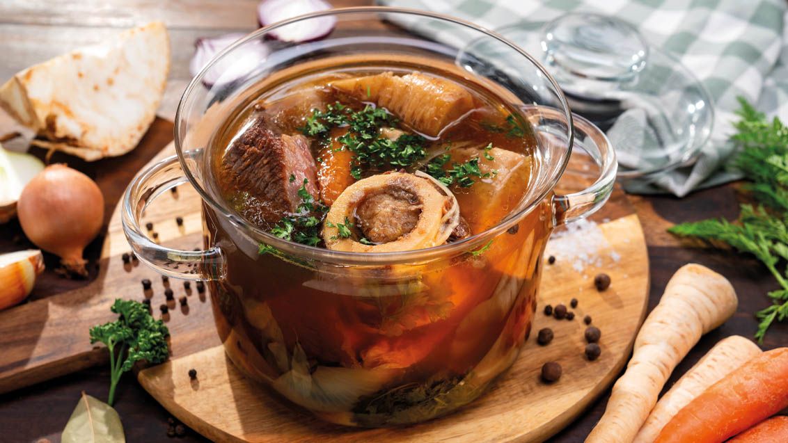 Slow-Simmered Beef Broth