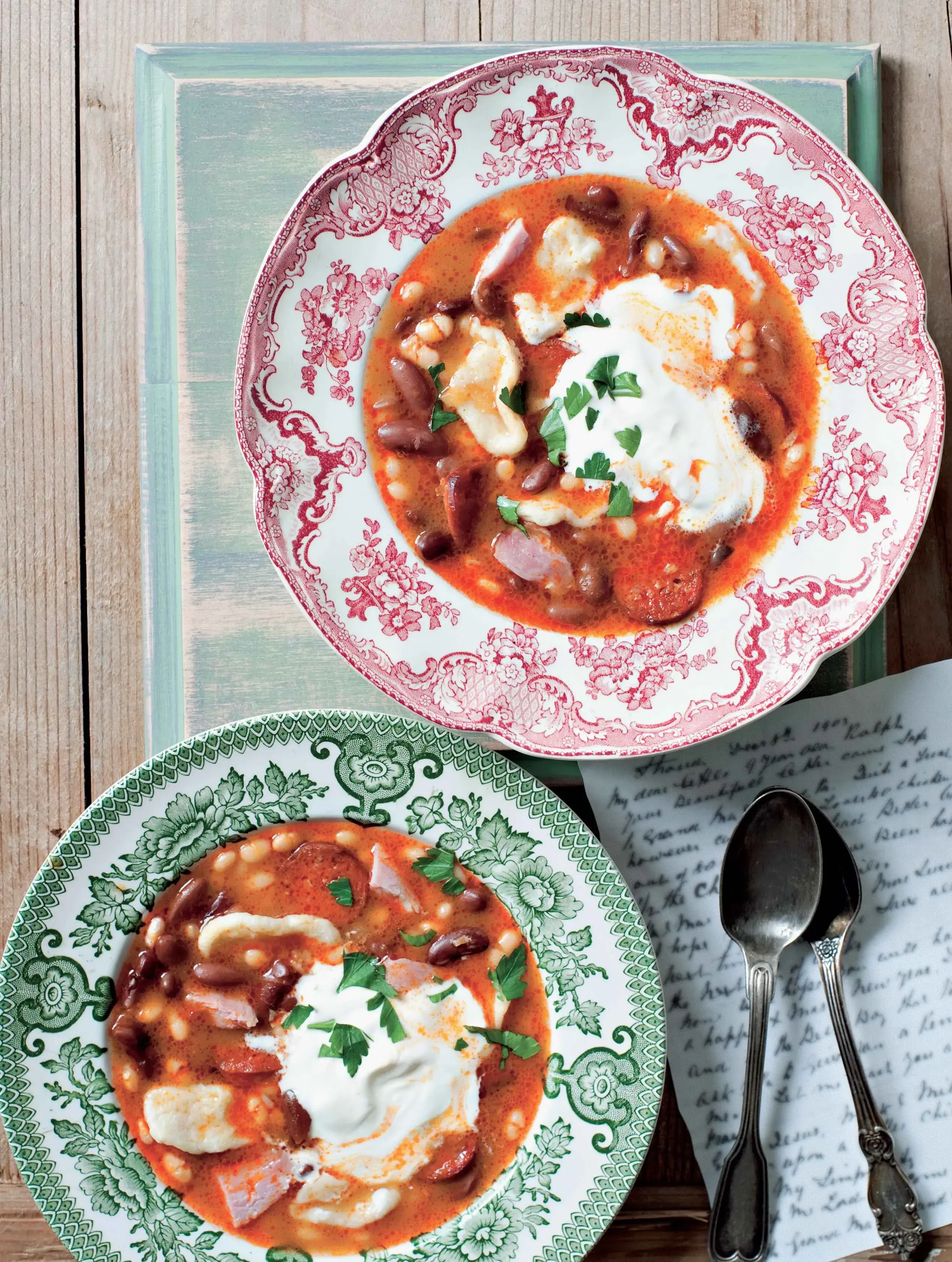 Jókai Bableves (Hungarian Bean Soup à la Mór Jókai)