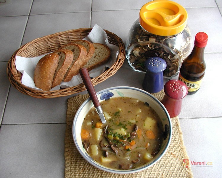 Grandma's Czech Potato Soup (Bramboračka)