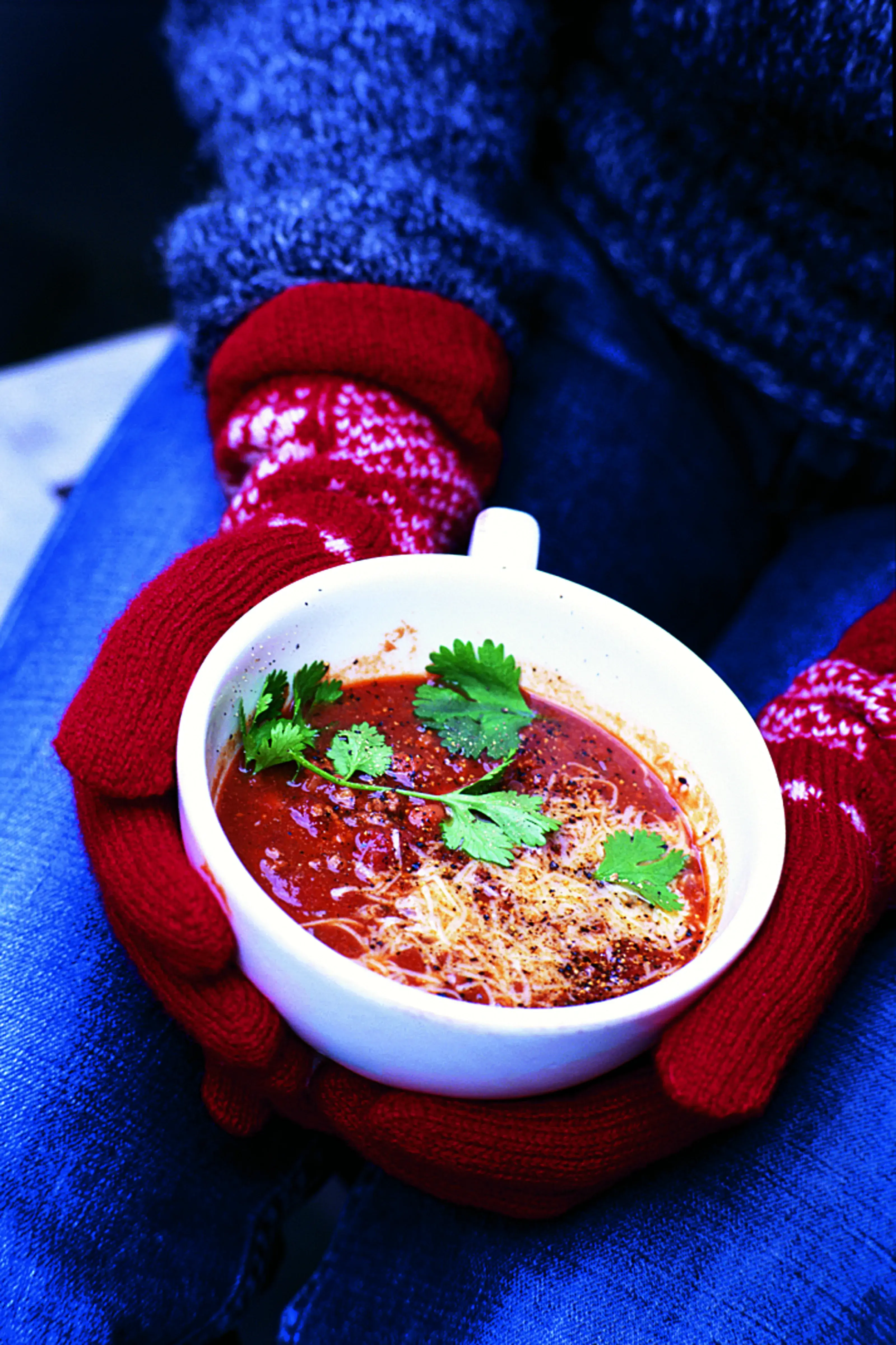 Chilli Soup with Minced Beef and Beans