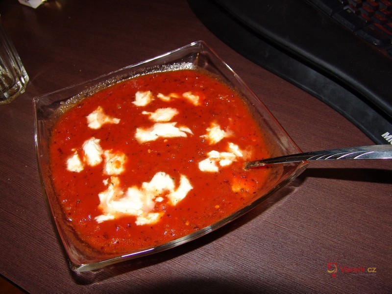 Tomato Soup with Mozzarella