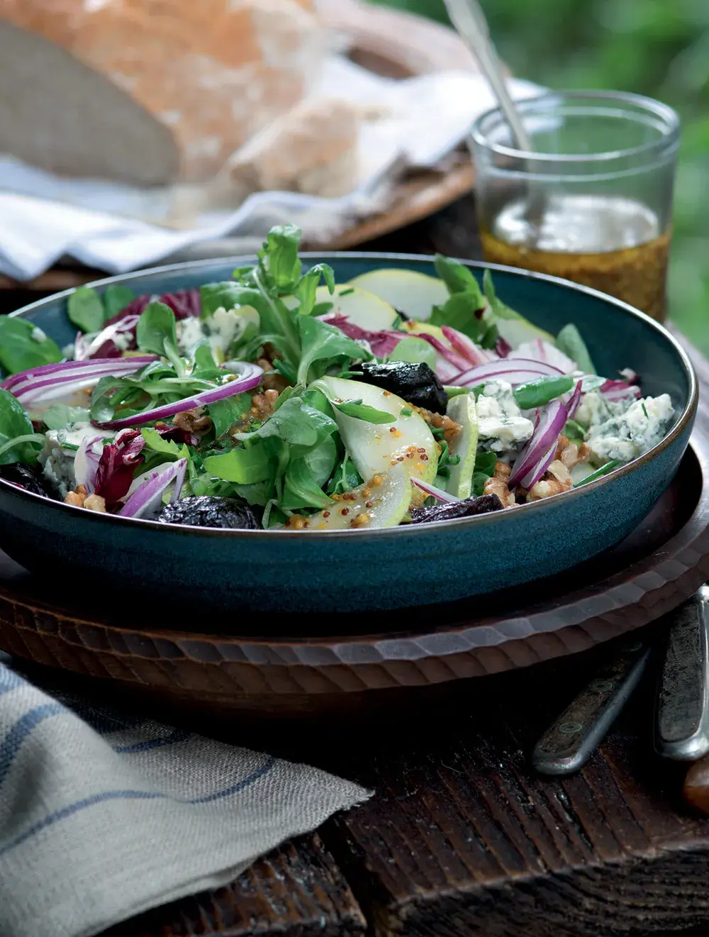 Pear Salad with Niva (Czech Blue Cheese)
