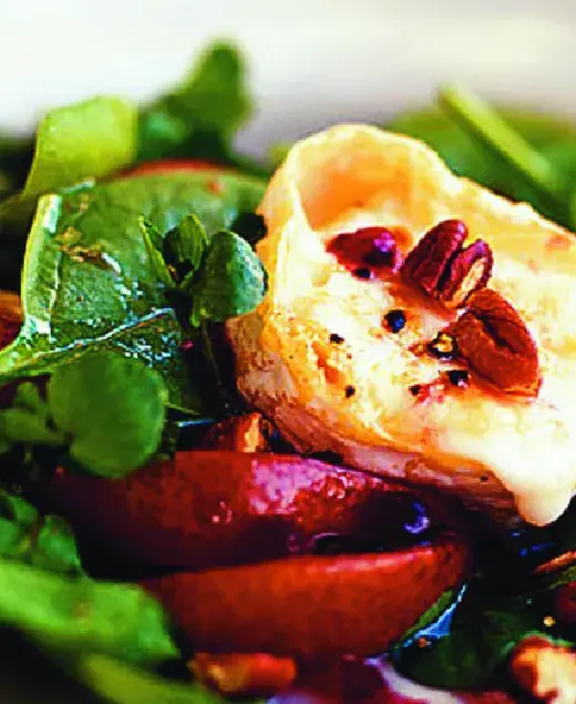 Festive Salad with Grilled Goat's Cheese