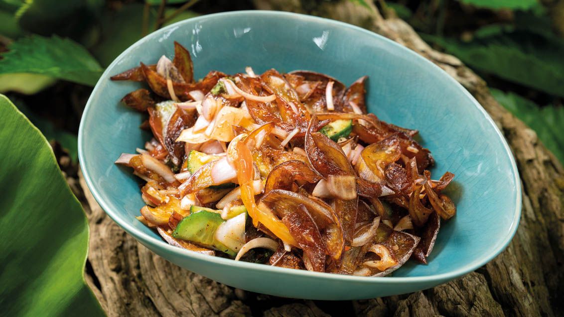 Brinjol Aubergine Salad