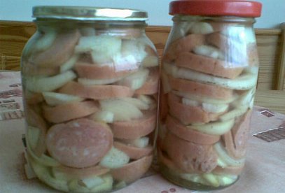Utopenci (Czech Pickled Sausages with Onion)