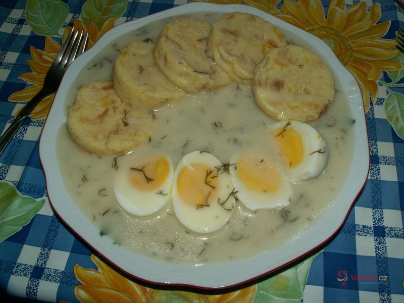 Czech Dill Sauce with Hard-Boiled Eggs
