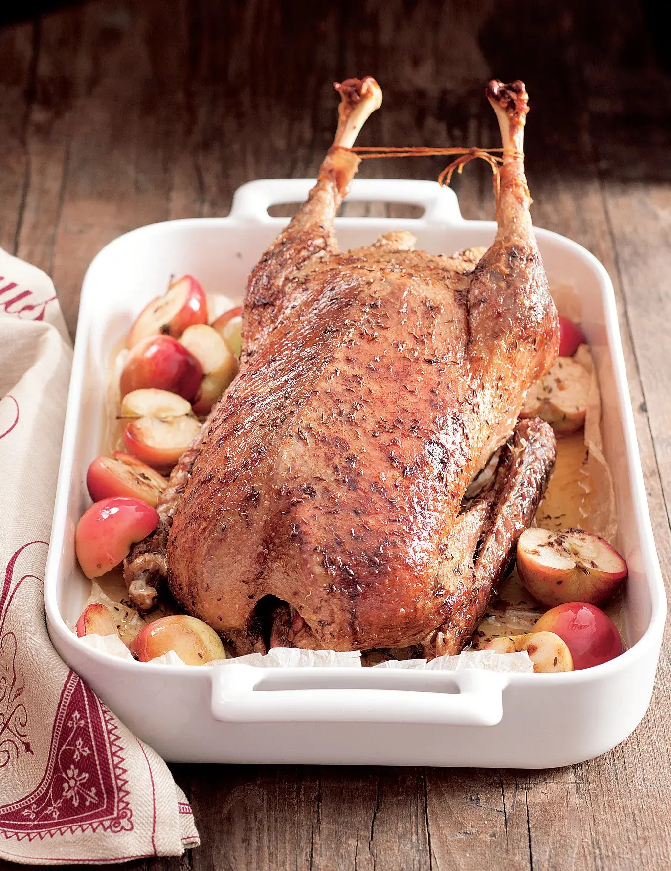 Roast Goose with Apples and Potato Dumplings