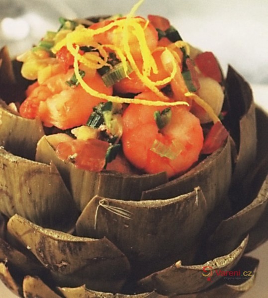 Artichokes with Prawns