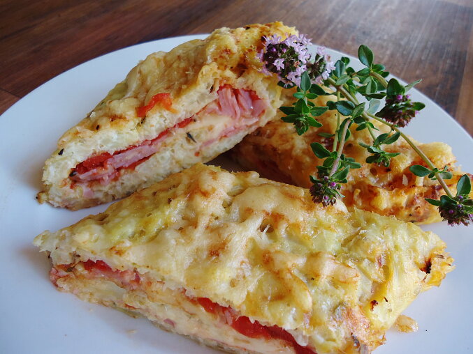 Flourless Cauliflower and Cheese Roll