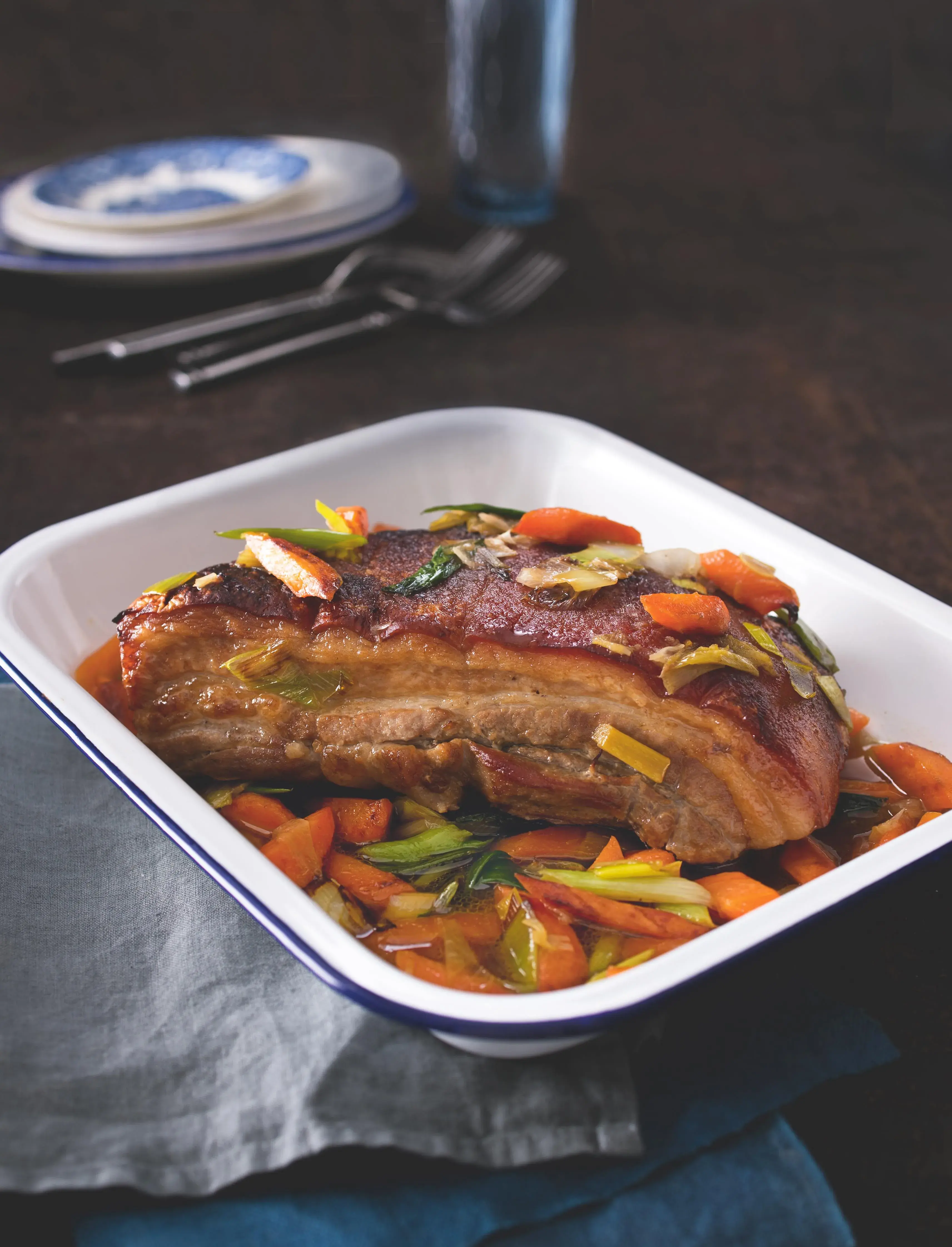 Pork Belly with Coriander and Vegetables