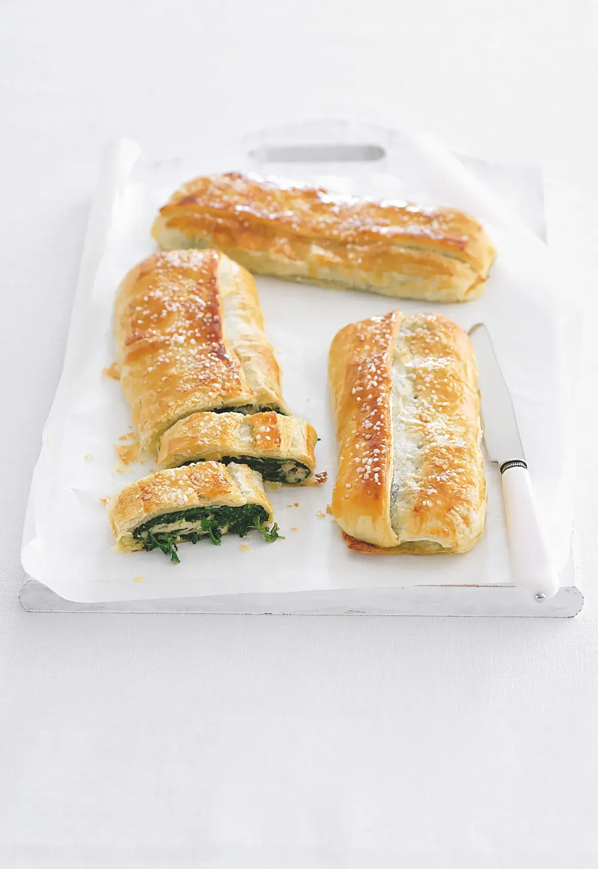 Spinach and Blue Cheese Pastry Roll