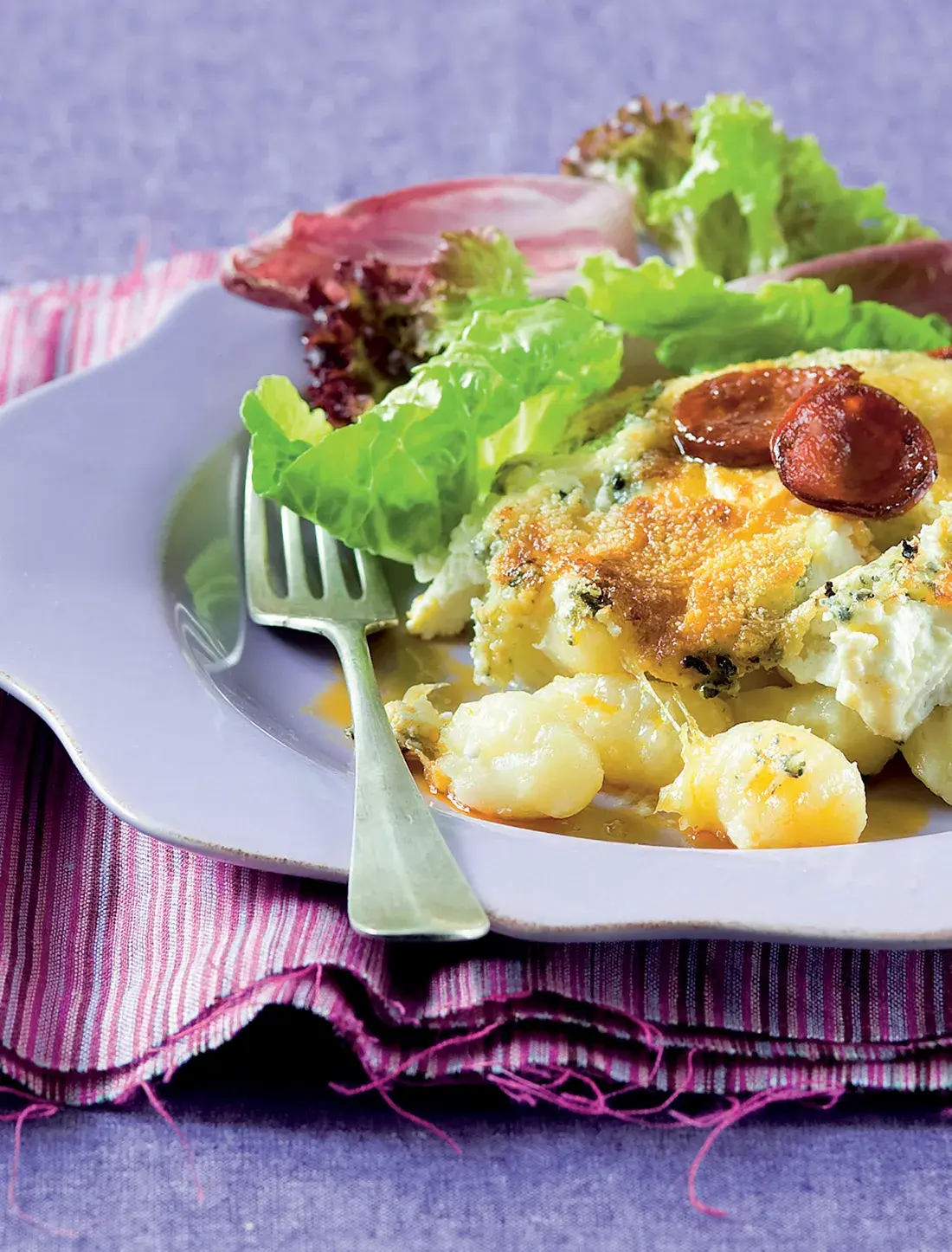 Baked Gnocchi with Four Cheeses