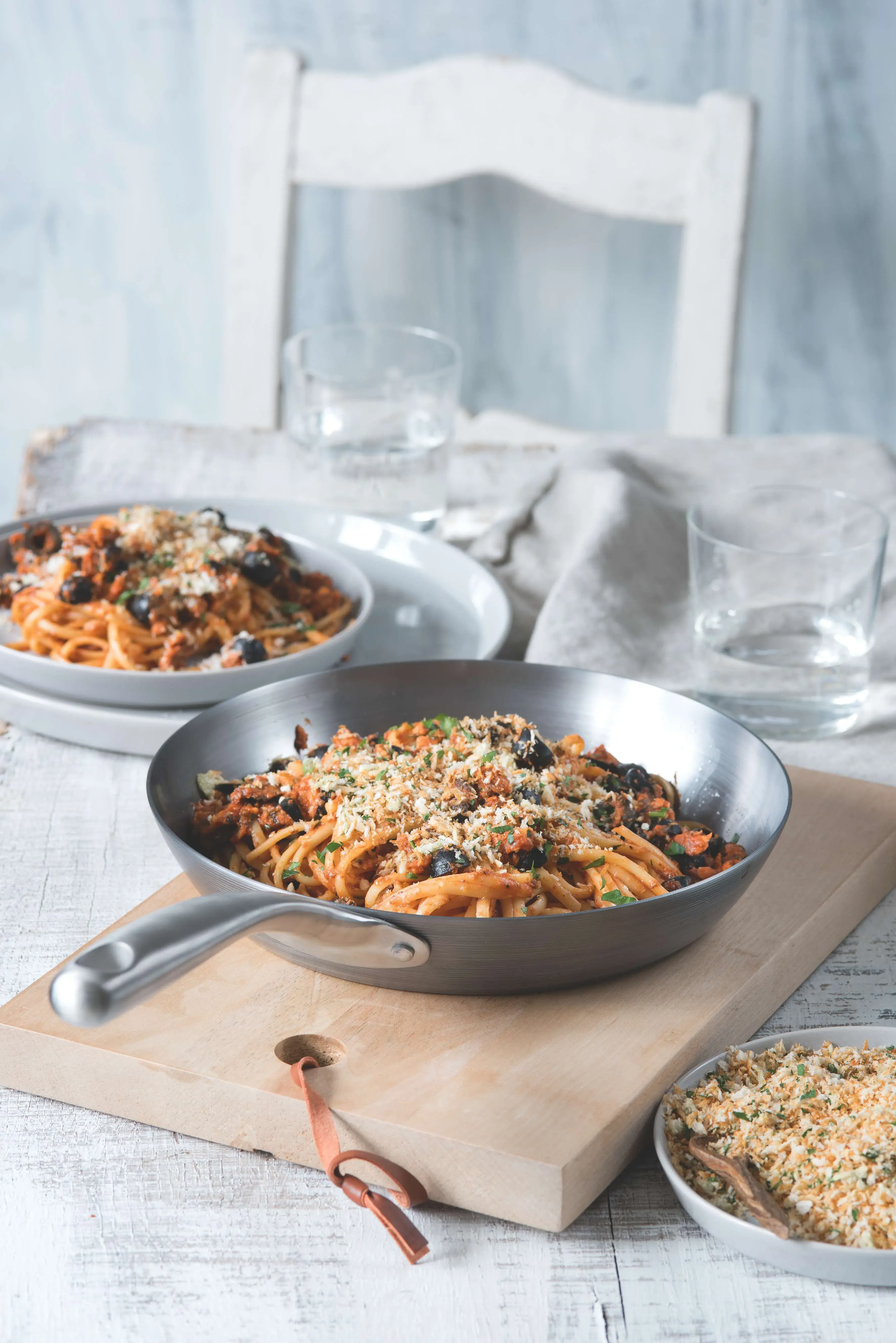 Pantry Pasta with Tomatoes and Sardines