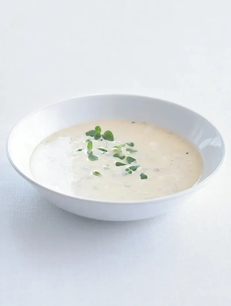 Creamy Courgette Soup with Gorgonzola