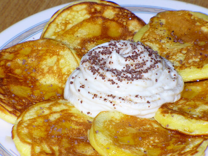 Yogurt Pancakes with Banana Quark
