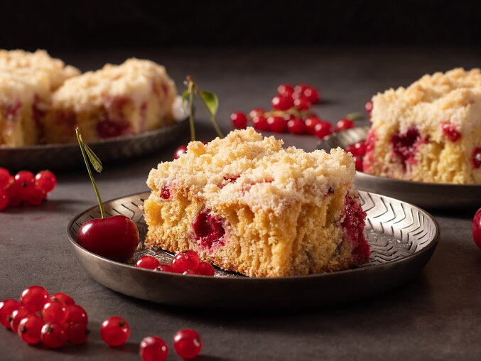 Cherry Bublanina (Czech Fruit Sheet Cake with Streusel)
