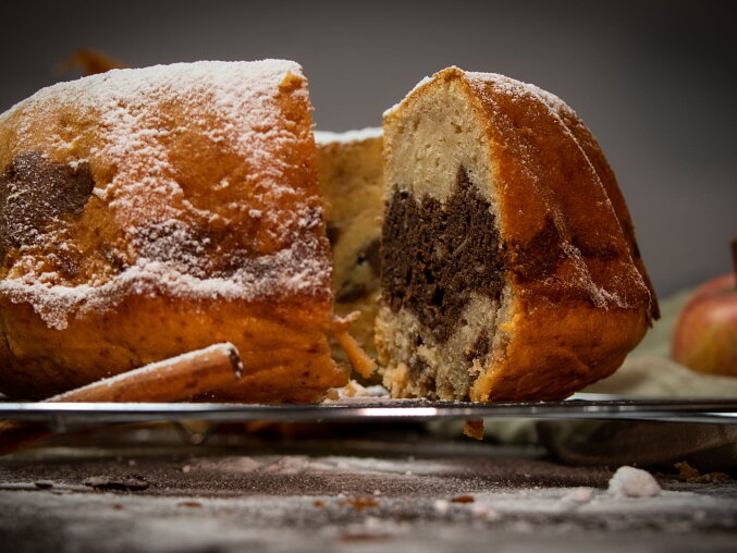 Bábovka with Grated Apples (Czech Bundt Cake)