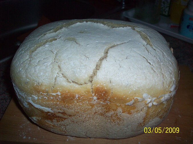 Homemade Bread Baked in a Bread Machine